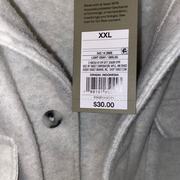 Goodfellow & Co Gray Button-Up Jacket - Picture 3 of 12